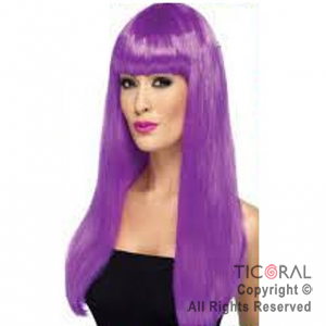 PELUCA LACIA LARGA VIOLETA x 1